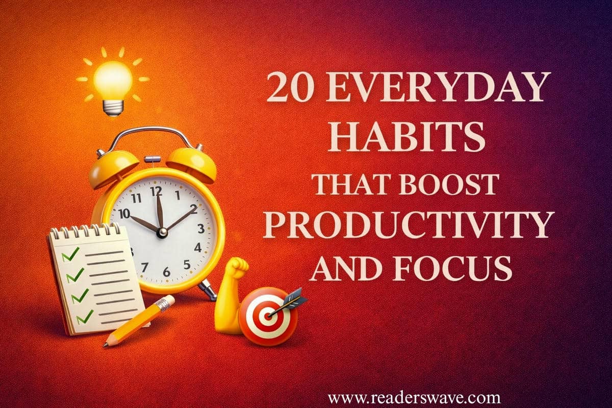 20 Everyday Habits that Boost Productivity and Focus